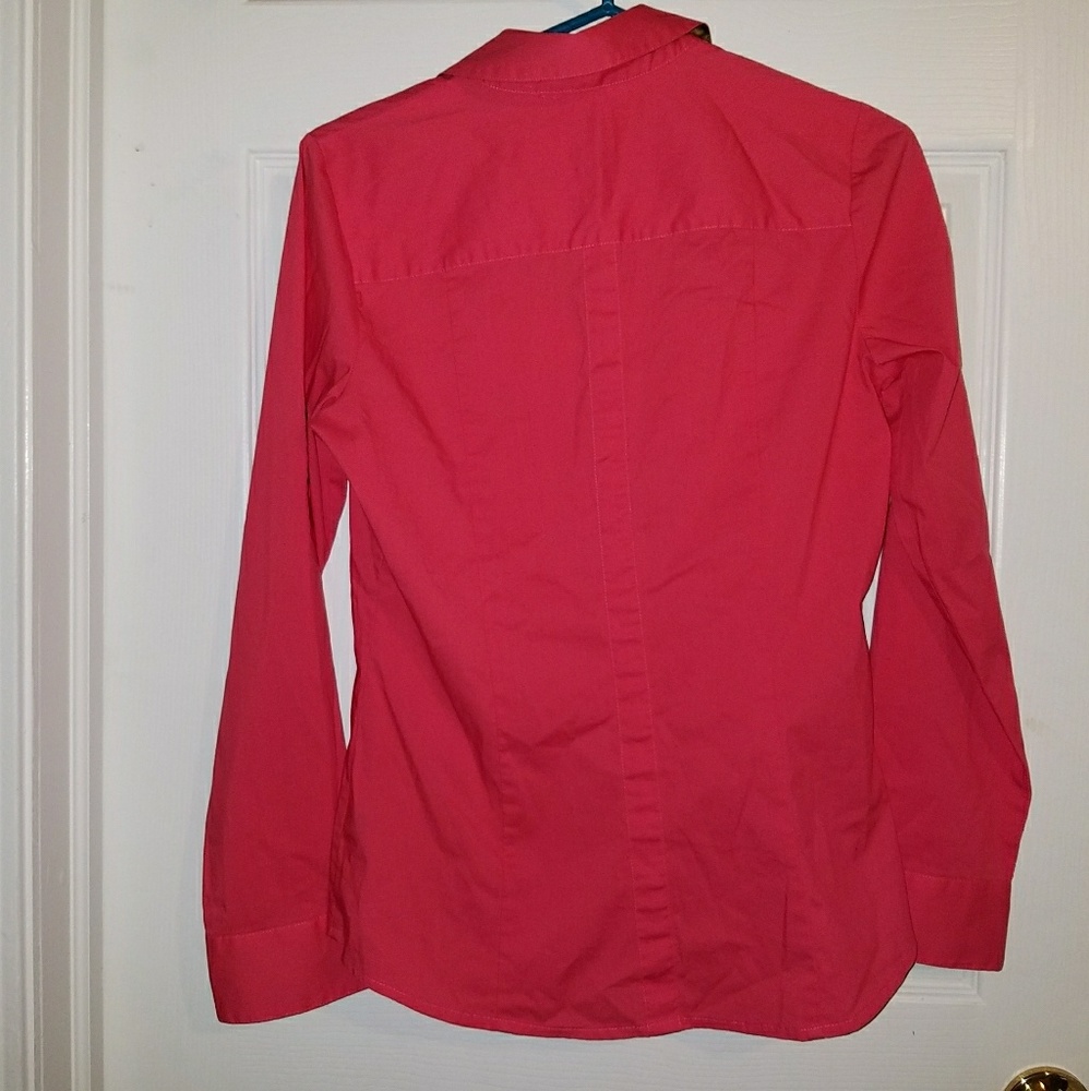 Watermelon pink express button down shirt - Picture 3 of 3